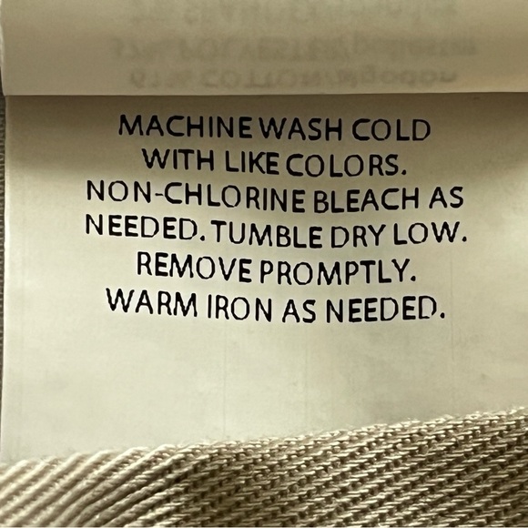 Haggar Mens Premium No Iron Khaki Flat Front Size 34 - Picture 4 of 5